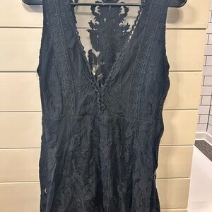 Shyanne Black Lace Mini Dress